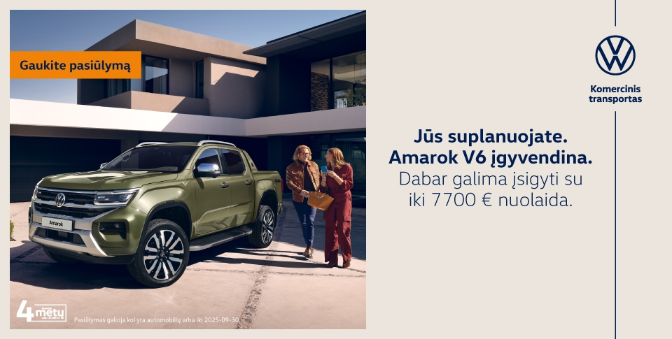 <p><strong>Naujasis Amarok - </strong>visi keliai tampa įveikiami! Nuo <strong>54 492 &euro; su PVM</strong></p>
