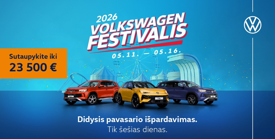 Pavasarinis Volkswagen festivalis! Sutaupykite iki&nbsp;23 500 &euro;!
